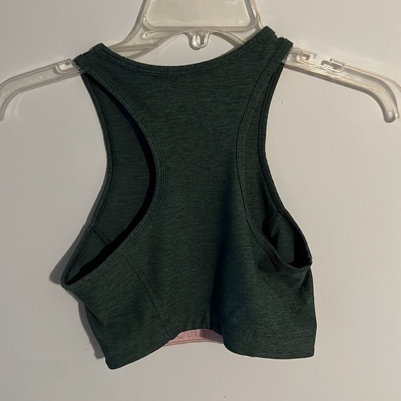 Outdoor Voices Women Green Athena High Neck Racerback Crop Top - Picture 3 of 5